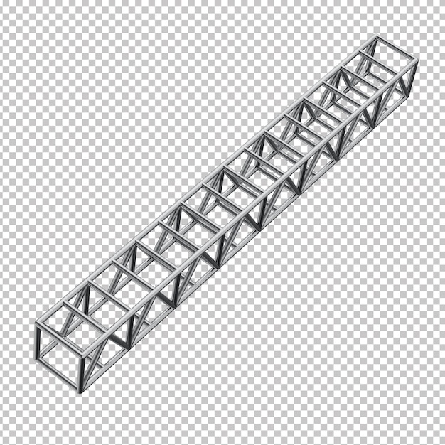 PSD structure sans couture de poutres en acier structure métallique 3d rendering de l'industrie de la structure métallique en acier