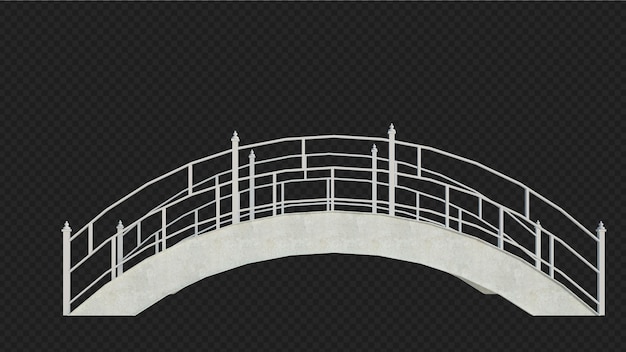 Struktur Bangunan Render 3D Terisolasi