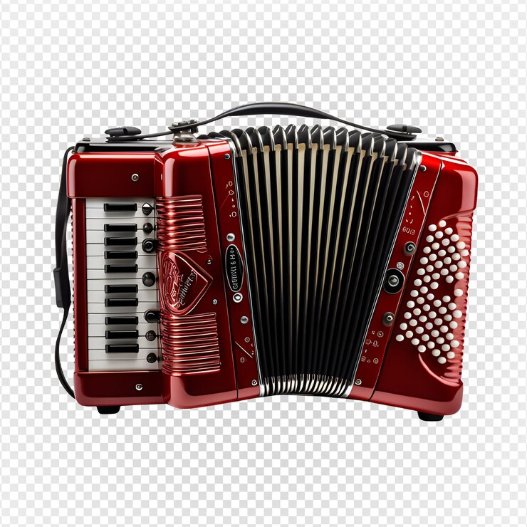 PSD strumento di fisarmonica png fisarmonica isolata su sfondo trasparente generativa ai