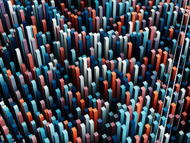PSD struttura a mosaico astratto 3d sfondo futuristico alla moda