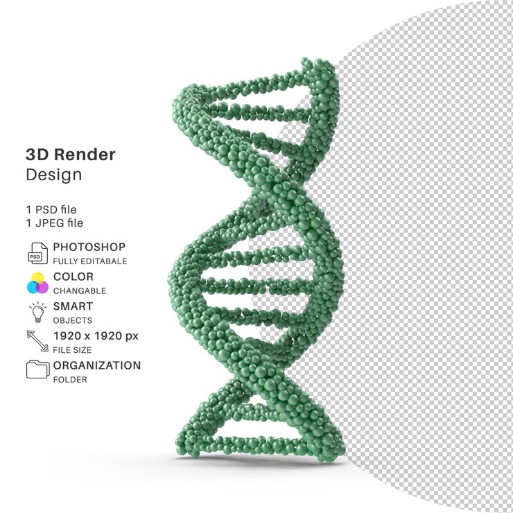 PSD struttura astratta del virus modellazione 3d file psd virus realistico