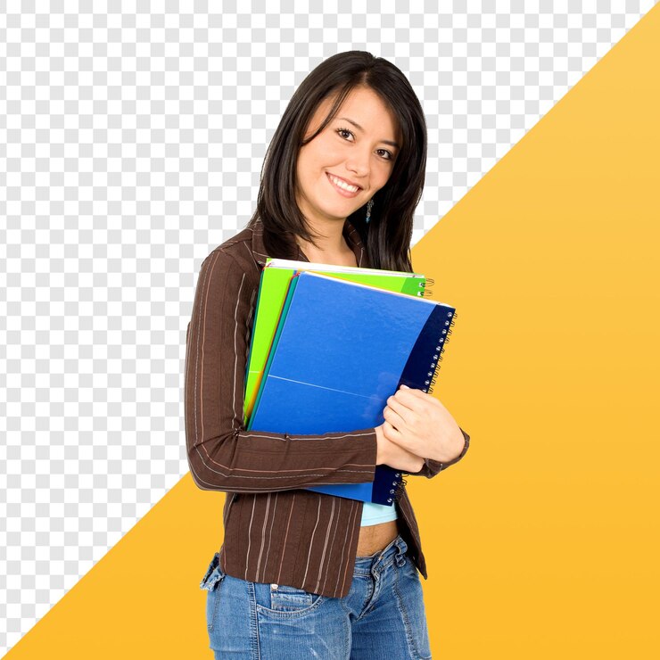 PSD studente con i libri