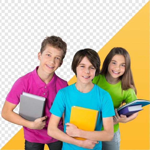 Studenti felici che studiano insieme