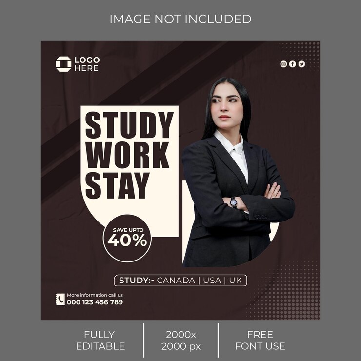 PSD studia all'estero post sui social media