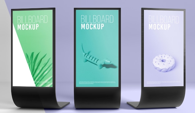 Studio del tabellone per le affissioni mock up