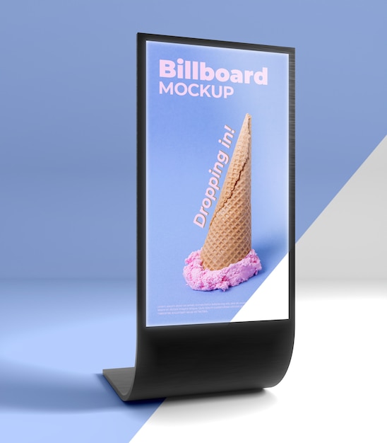 Studio del tabellone per le affissioni mock up
