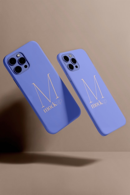 Studio-isolierte Smartphone-Mockup