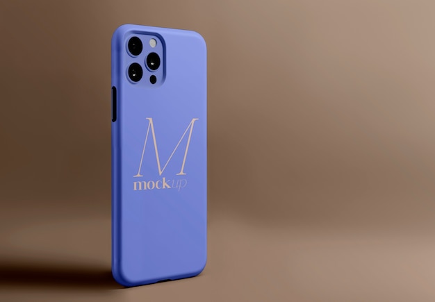 Studio-isolierte Smartphone-Mockup