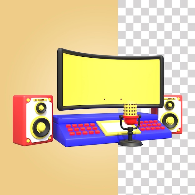 PSD studiorecorder 3d-symbol