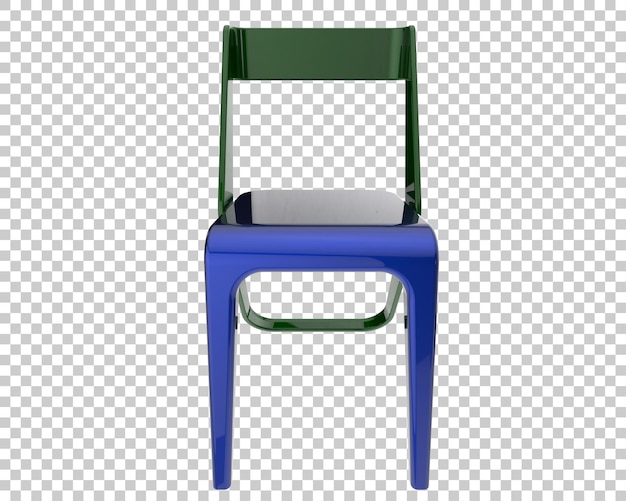 Stuhl isoliert auf transparentem hintergrund 3d-rendering-illustration