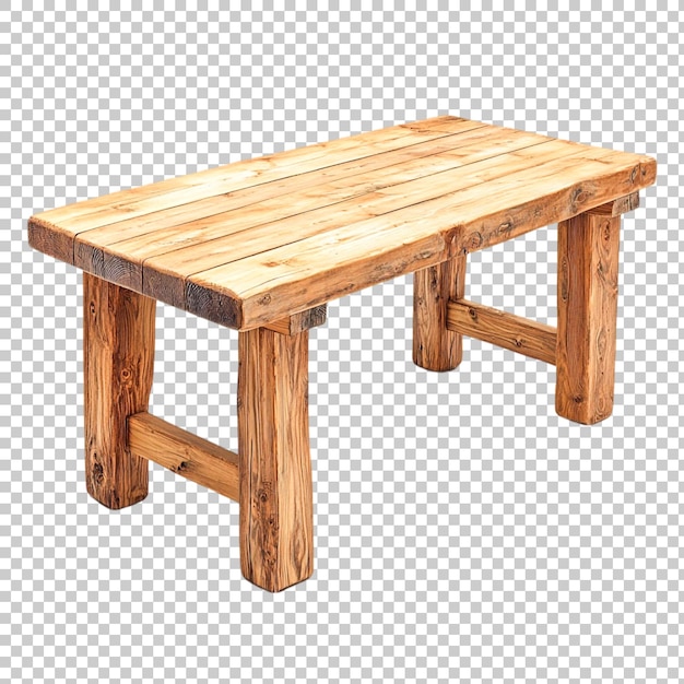 Stůl izolovaný na průhledném pozadí