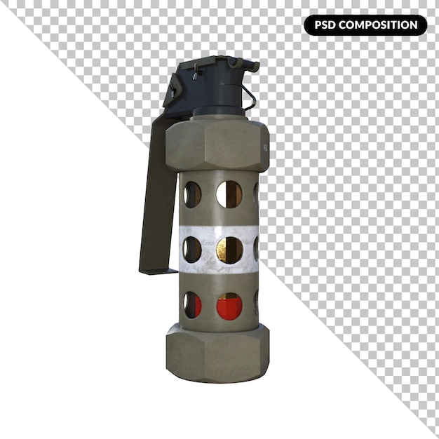 Stun Grenade isolou renderização em 3d