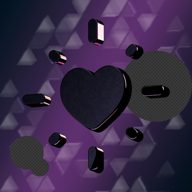 Stunning 3D icon with elegant metallic texture perfect for adding sophistication to any project