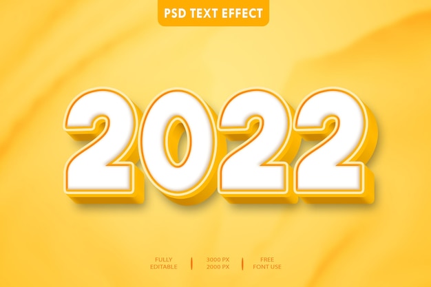 Style D'effet De Texte 3d 2022