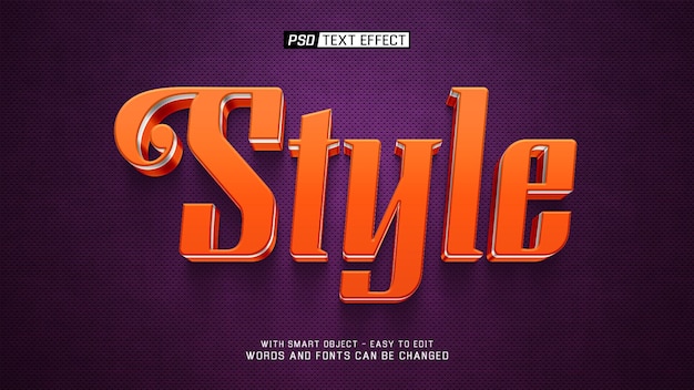 Style Effet de texte 3D
