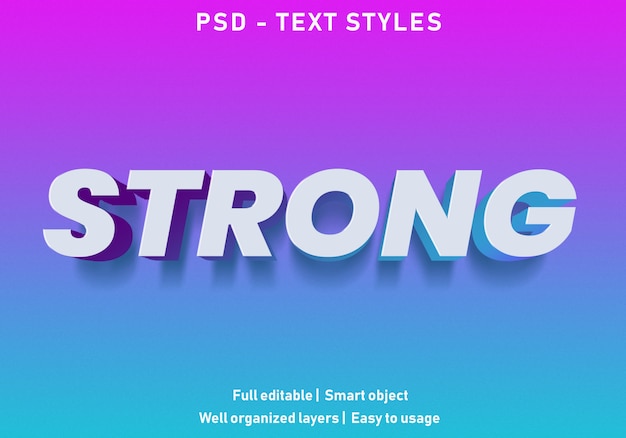 Style D'effet De Texte Fort