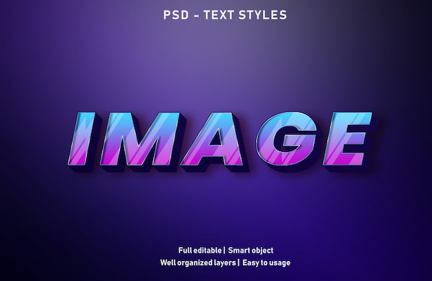 Style D'effet De Texte D'image