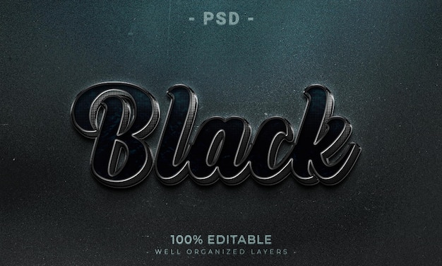 Style d'effet de texte modifiable en 3D avec arrière-plan