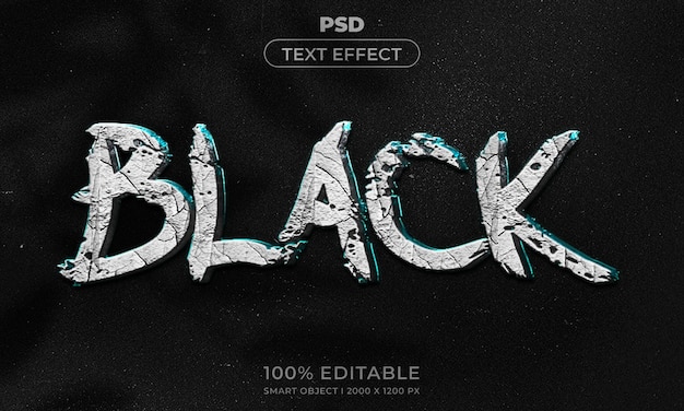 Style D'effet De Texte Modifiable 3d Avec Arrière-plan