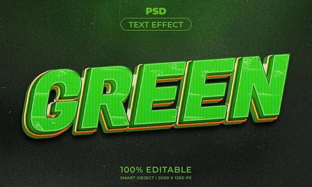 Style d'effet de texte modifiable en 3D avec arrière-plan