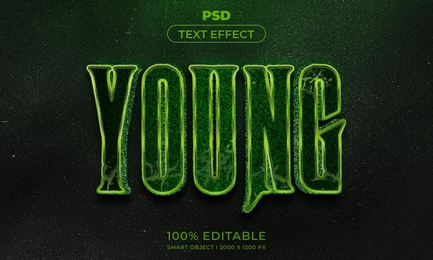 Style d'effet de texte modifiable en 3D avec arrière-plan