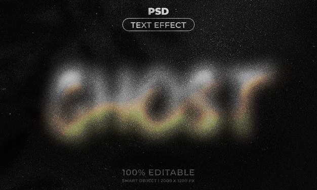 PSD style d'effet de texte modifiable 3d avec arrière-plan