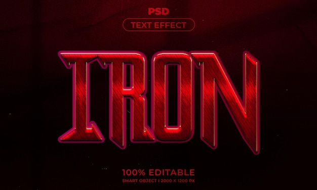 Style d'effet de texte modifiable en 3D avec arrière-plan