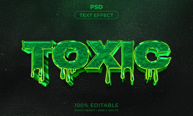 PSD style d'effet de texte modifiable 3d avec arrière-plan