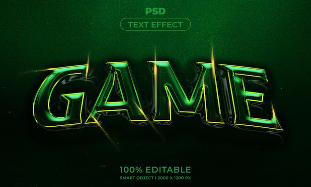 PSD style d'effet de texte modifiable 3d avec arrière-plan