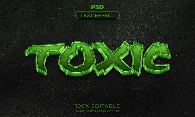 PSD style d'effet de texte modifiable 3d avec arrière-plan