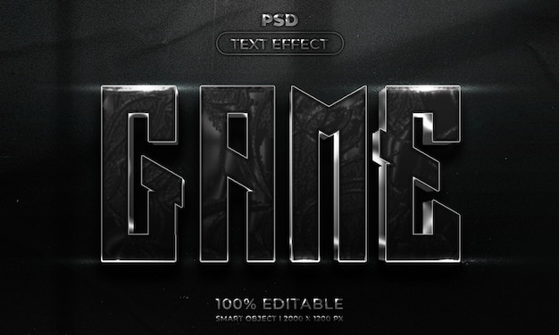 Style d'effet de texte modifiable 3d avec arrière-plan