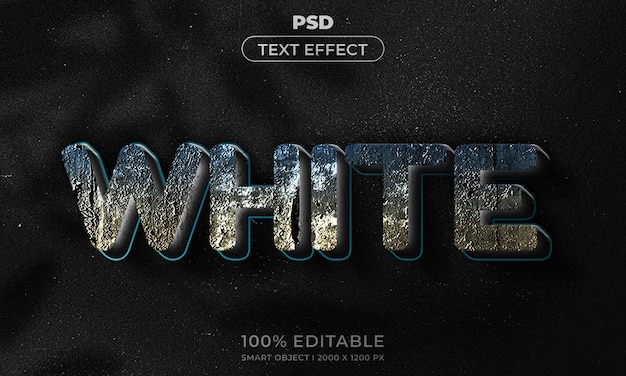 Style d'effet de texte modifiable 3d avec arrière-plan