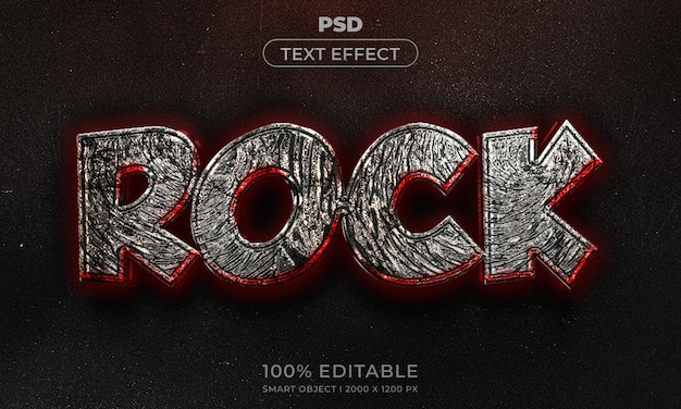 PSD style d'effet de texte modifiable 3d avec arrière-plan