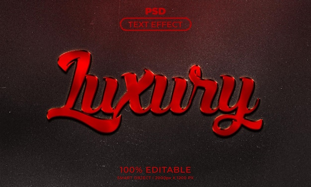 Style d'effet de texte modifiable 3d de luxe avec arrière-plan