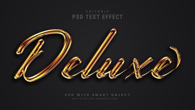 PSD style d'effet de texte modifiable 3d psd premium