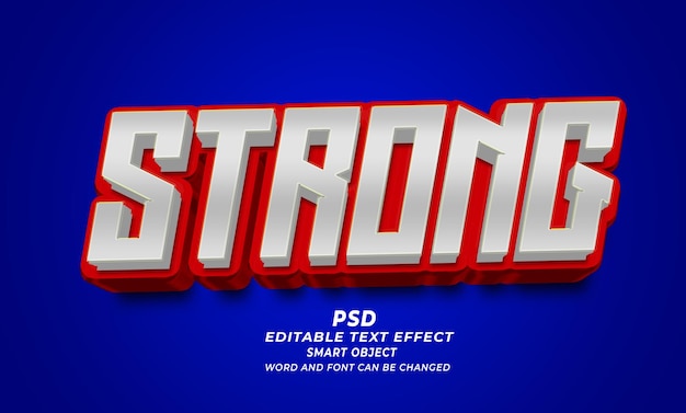 PSD style d'effet de texte photoshop modifiable en 3d avec un arrière-plan premium