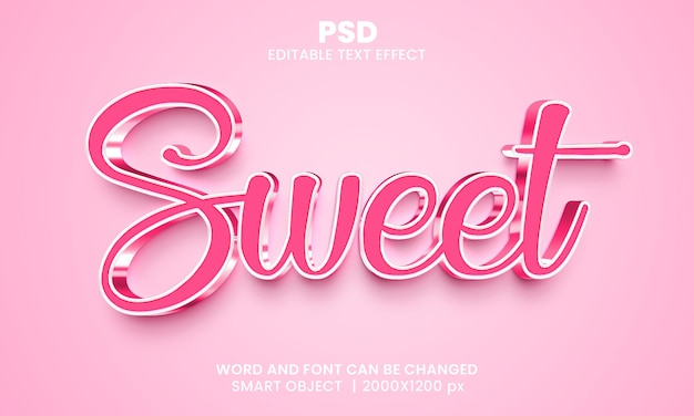 PSD style d'effet de texte photoshop modifiable 3d doux avec un arrière-plan moderne