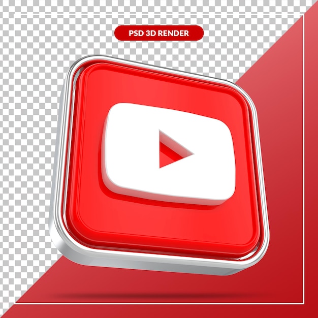 Styles 3d Des Médias Sociaux Youtube