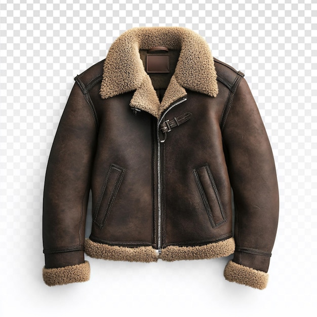 Stylische dunkelbraune Schaffelljacke für Frauen