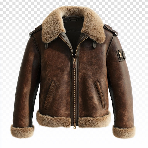 Stylische dunkelbraune Schaffelljacke für Frauen