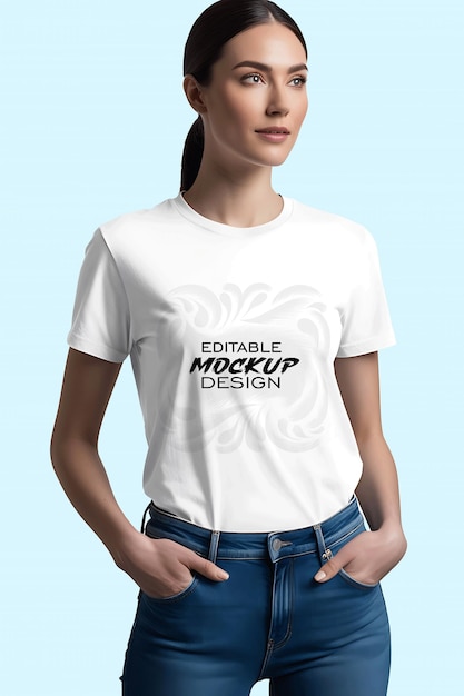 Stylische T-Shirt-Mockups kostenlos herunterladen