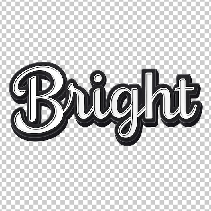 PSD stylish bright text design with retro lights effect