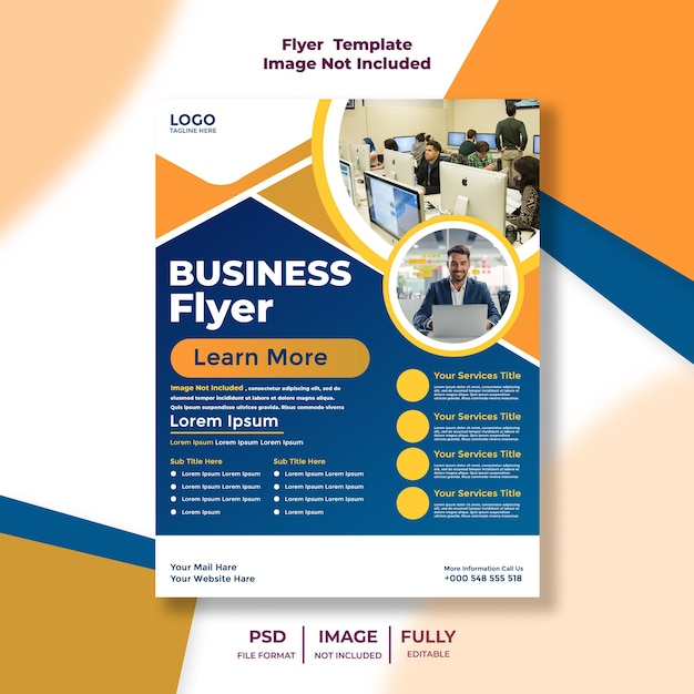 Stylish Business Flyer PSD für Branding und Werbung