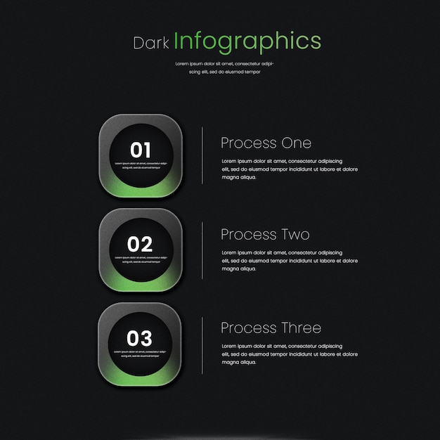 Stylish Glass Metrics Infographic Pack