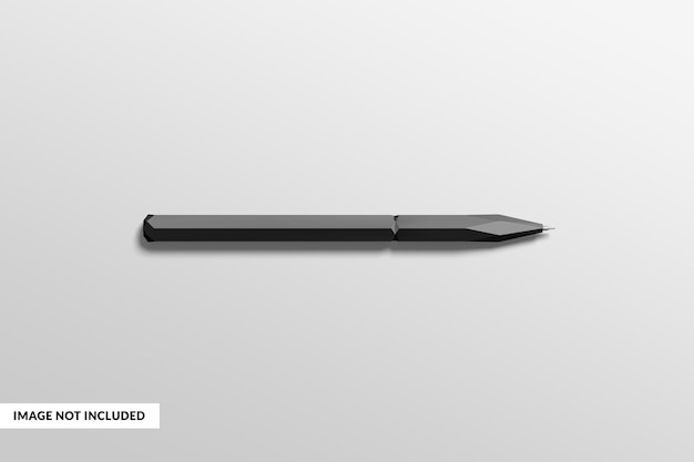 Un stylo noir avec une étiquette blanche qui dit "rafraîchi" dessus