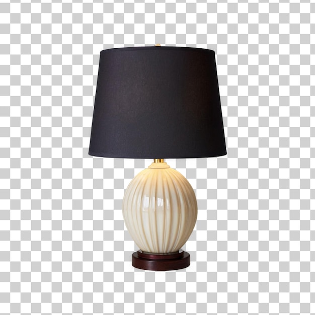 Stylový návrh stolní lampy izolovaný na čistém průhledném pozadí