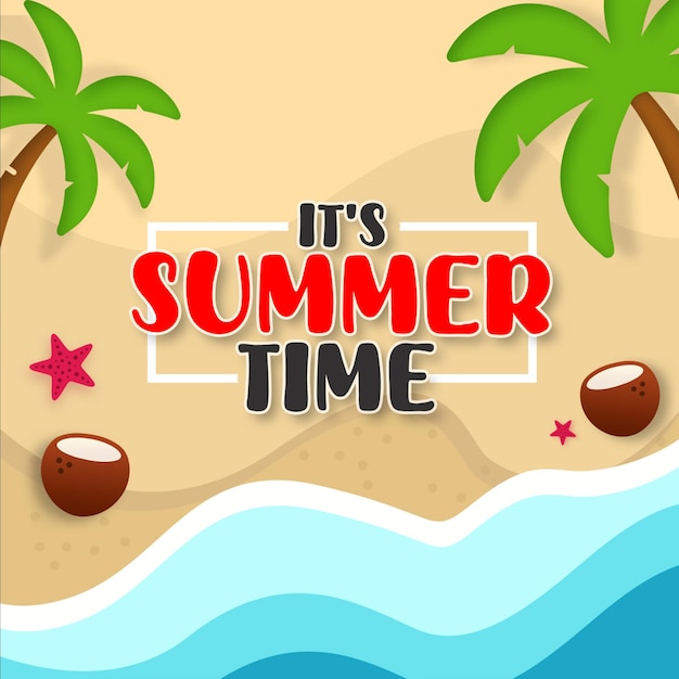 Su plantilla de diseño de publicaciones de redes sociales de verano