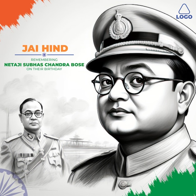 PSD subhash chandra bose jayanti flayer le jour de naissance de subhash chandra bose