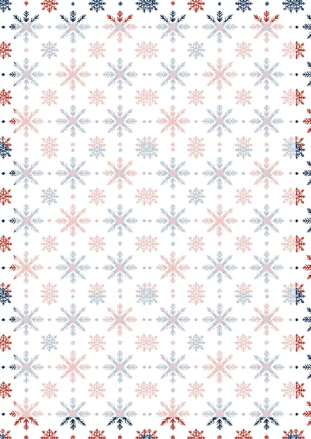 Subtiles Schneeflockenmuster