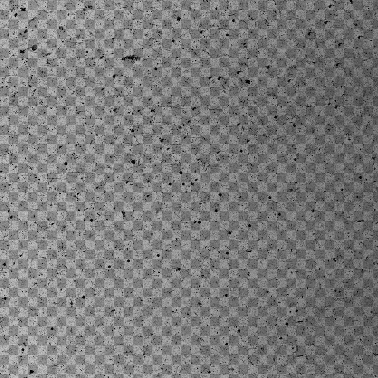 PSD subtle speckled gray texture isolated on a transparent background